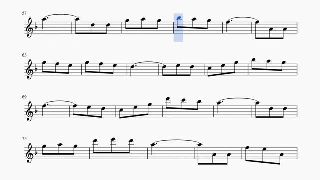 В землянке. К.Листов - А.Сурков. Ноты для тенор саксофона