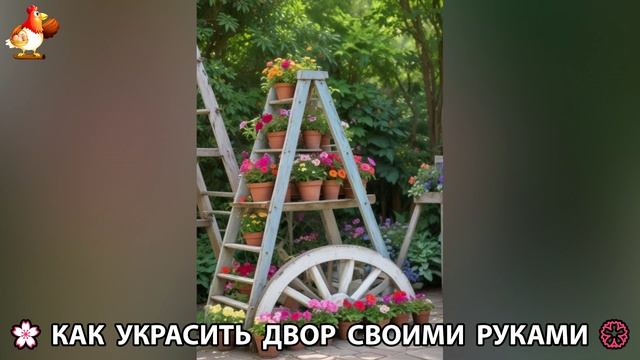 Как украсить двор дома фото идеи (30) 🏡 для дачи и сада своими руками 🌷🪻🌺💮