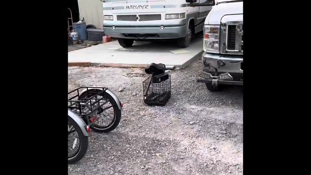 Receiver hitch and XPTrike carrier finally mounted .#rvlife #electrictrike