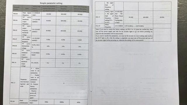 How to Configure your new VFD