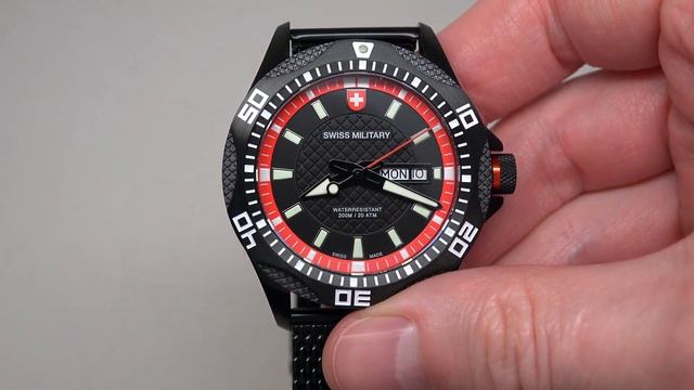 (4K) SWISS MILITARY TANK NERO DIVER Men's Watch Review Model: 2741