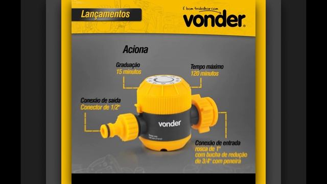 Temporizador Manual para Irrigação VONDER