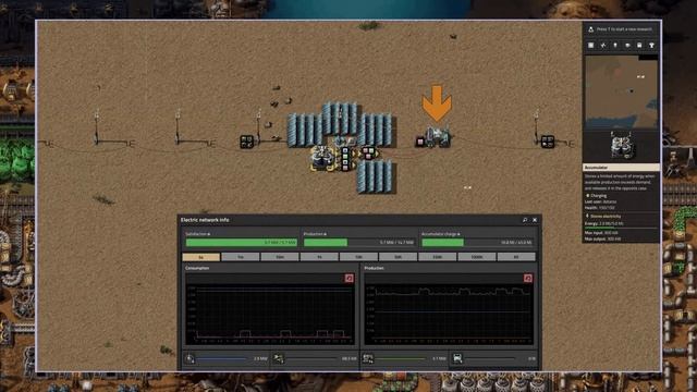 Factorio. Переводим паровые электростанции в резерв. Простой чертёж.