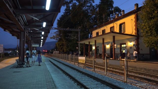 Fast Trains in Greece - 160 km/h - Trains in tunnels - Freight trains - Train OSE Railways -  [4K]