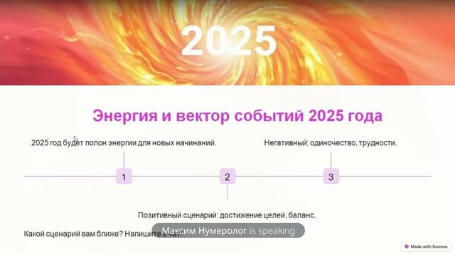 Вебинар на тему "Чего ждать от 2025 года с точки зрения нумерологии?" #нумерология #матрицасудьбы