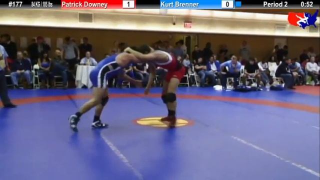 NYAC FS 84 KG / 185 lbs: Patrick Downey vs. Kurt Brenner