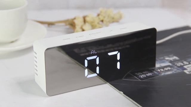 LED Mirror Alarm Clock