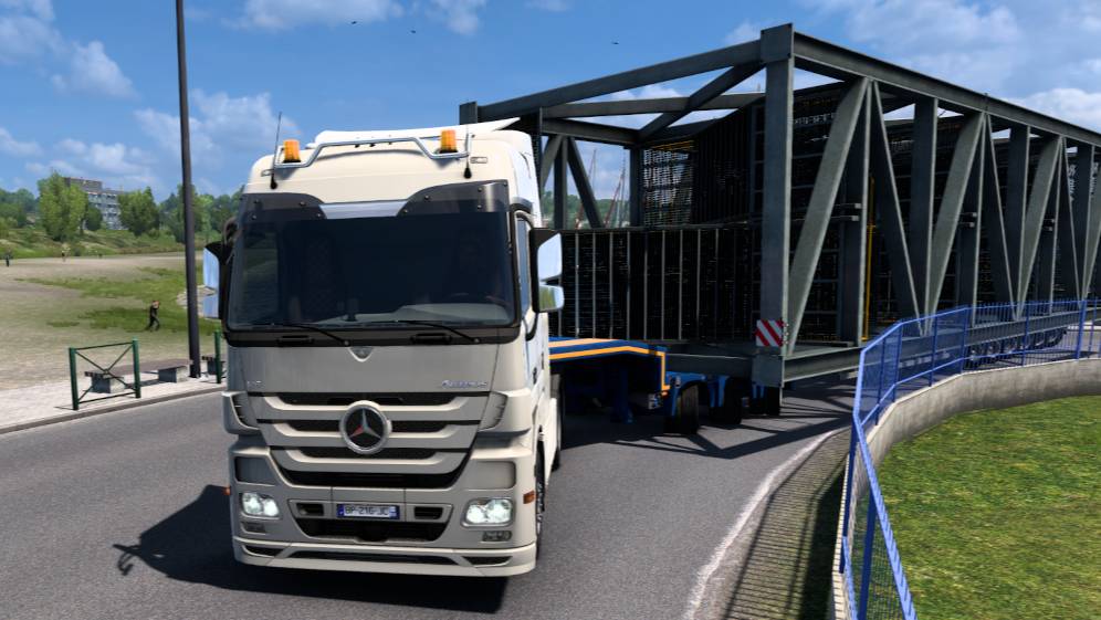 Euro Truck Simulator 2, рейс Брест - Рен (Франция).