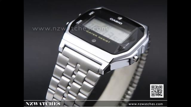 Casio Digital Vintage Natural diamonds Watch A159WAD-1DF, A159WAD