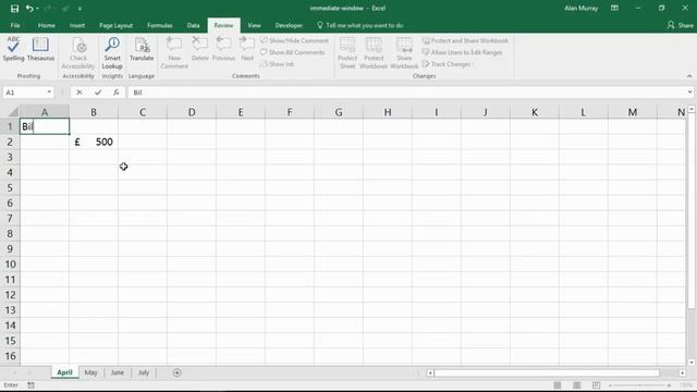 Excel VBA： Immediate Window - 5 Ways to Use it