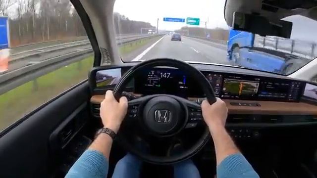 driving test NEW Honda e (154 HP) TOP SPEED, 0-100