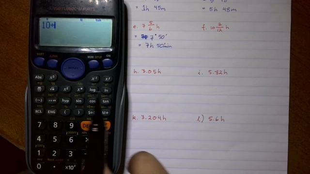 Converting Fractions and Decimals to Hours, Minutes and Seconds (By Calculator)