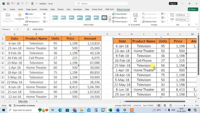 How To Use Camera In Excel Sheet