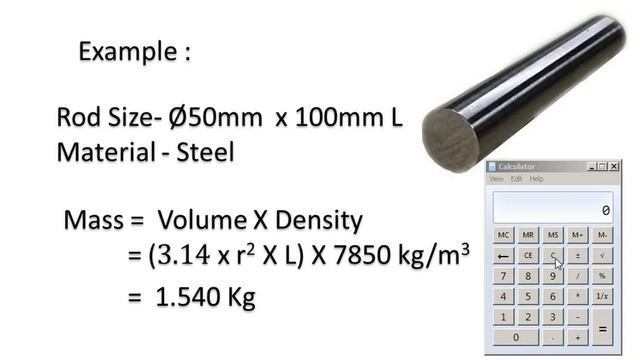 How to calculate weight for different shape and different materials | தமிழில் | Mass Vs Weight