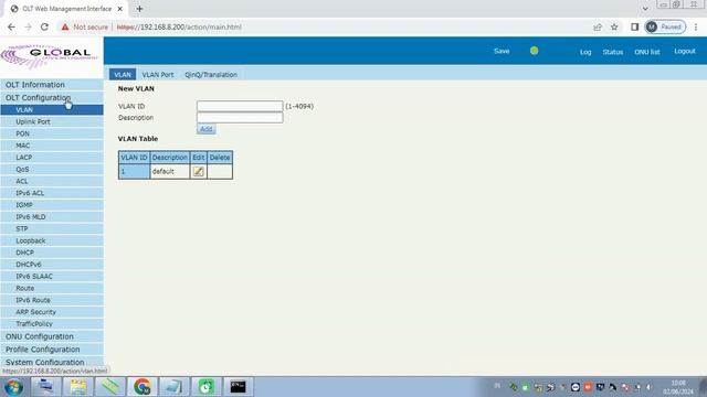 SET OLT GPON GLOBAL GL-04,-08-16 ATAU VSOL 4,8,16 PORT DAN MIKROTIK VLAN REMOTE ,PPPOE-HOTSPOT