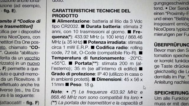 Come copiare un  telecomando cancello Nice  Era One, 2 Canali