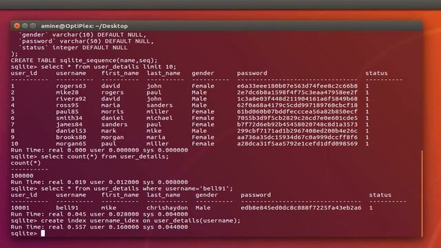 How To use SQLite Index And Explain Query Plan Command On Ubuntu Linux