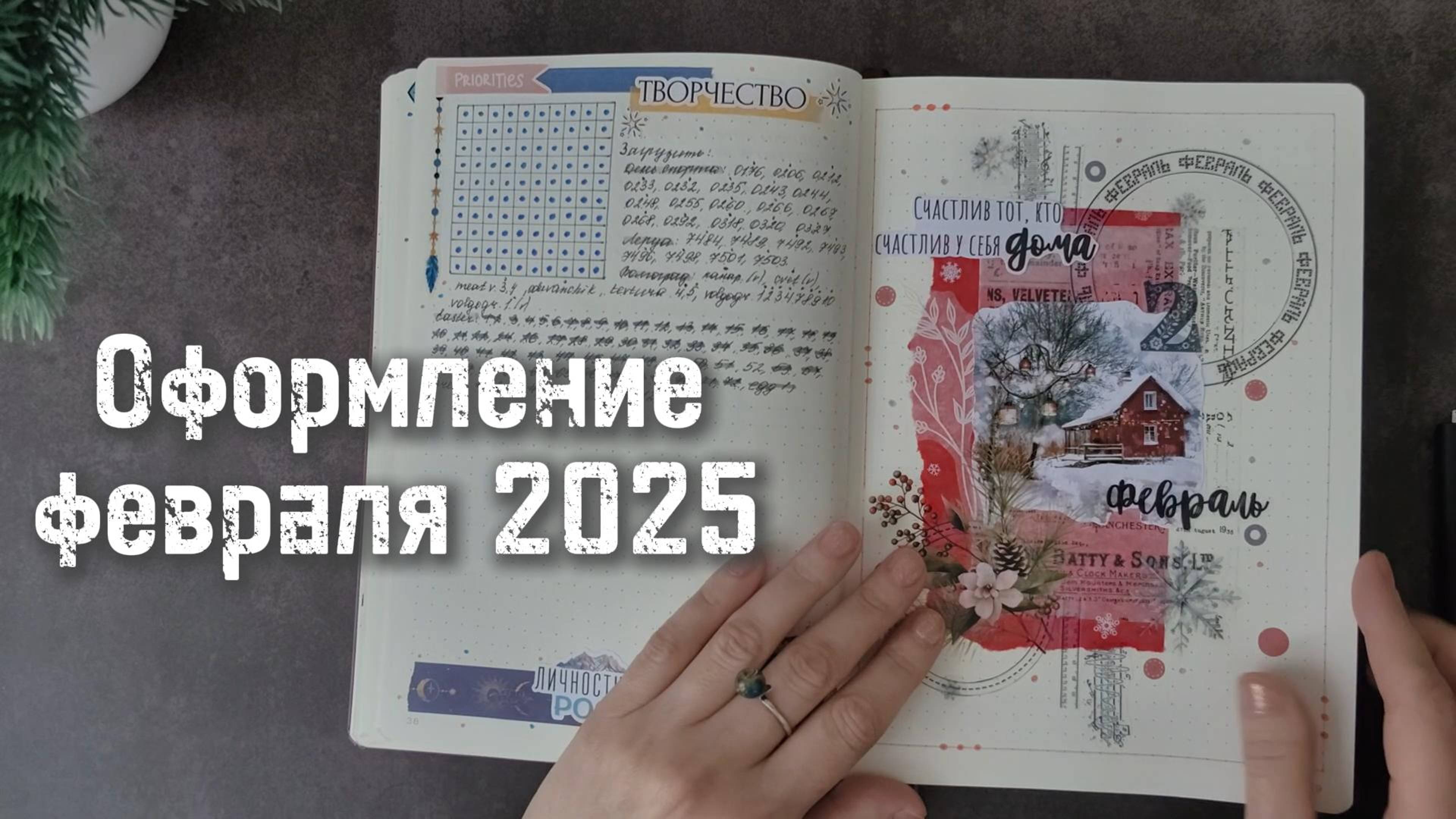 Оформление #bulletjournal ФЕВРАЛЬ 2025 📒