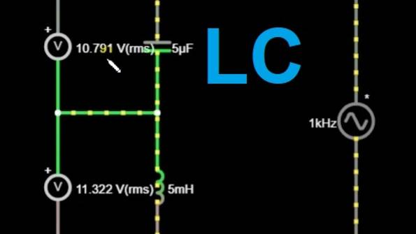 Анализ работы последовательного LC контура