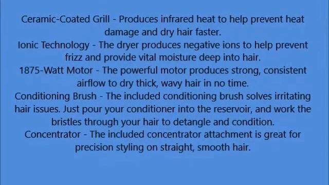 Remington D3015CBCDN Ceramic Ionic Hair Dryer with Shower Conditioning Brush, Teal