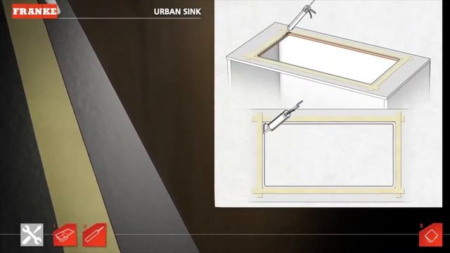 Montáž granitového drezu #Franke URBAN/UBG Easy Fix