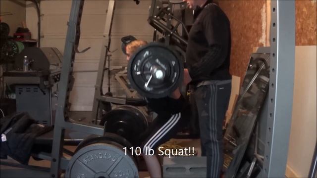 Eden Bretzer - 110 lb Squat at 12 Years Old (Body Weight 80 lbs)