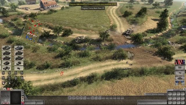 Huge Tank Battle in Men of War Assault Squad 2! US Mission 3