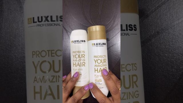 Luxliss keratin shampoo and conditioner detail review and hair Keratin treatment result