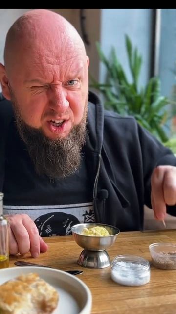 мороженое & оливковое масло и соль