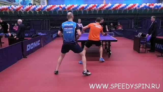 Пары.Цветков-Старина--Мовсисян-Москвин. Чемпионат Санкт-Петербурга по настольному теннису 2025. FHD