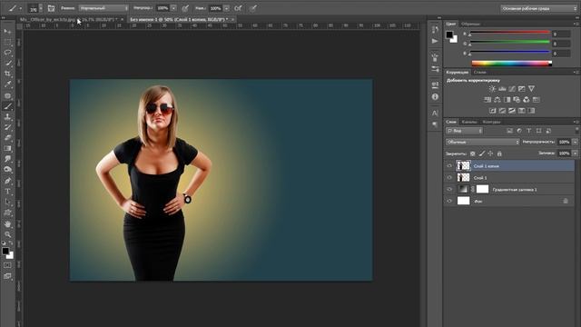 Эффект распада в фотошопе.