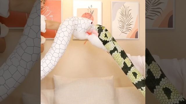 Long White snake Stuffed Animals Give Gifts to Friends