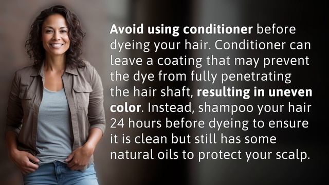 Can I use conditioner before dyeing my hair?