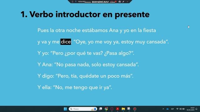 Transmitir oralmente una información