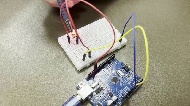 03 Подключение светодиода на Arduino Uno