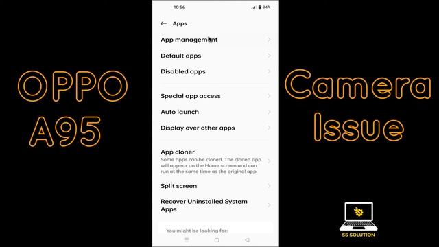 OPPO A95 Camera Not working Problem