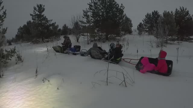 Мотобуксировщики Альбатрос, зимние забавы! И проверим тяговое усилие! Внимание, не забывайте ТБ!