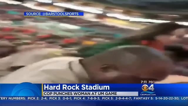 Video Shows Police Officer Punch Miami Fan After Being Slapped