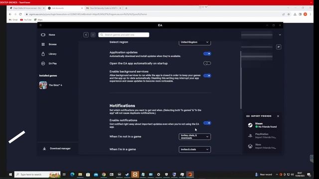 How to turn OFF EA OVERLAY