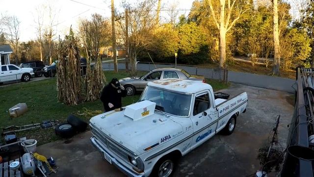 My F100 "Casper" gets a Two Lane Blacktop Scoop To cover new Holley Hi-Ram intake! PLUS We Weigh Hi