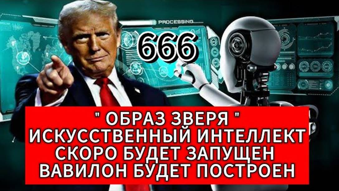 ОБРАЗ ЗВЕРЯ Искусственный Интеллект скоро будет запущен‼ Вавилон будет построен‼Владимир Мельник 🔸
