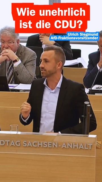 #UlrichSiegmund über die #Selbstbeweihräucherung der #CDU in #SachsenAnhalt #AfD #Ltlsa #AfDLSA