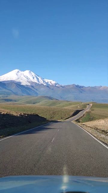 Дорога к горе Эльбрус