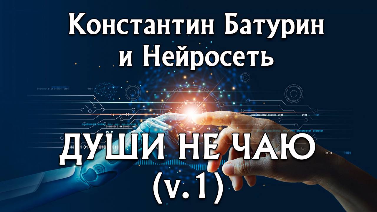 ДУШИ НЕ ЧАЮ (v.1) - Константин Батурин и Нейросеть