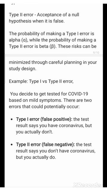 Errors in Hypothesis Testing (Type I &Type II error) #hypotheses #hypothesestesting #statistics