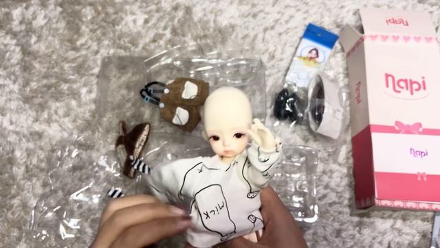 Boneka terimut yang kupunya!! ASMR UNBOXING Bjd Napi Soo 1/6