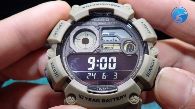 CASIO 新舊釣魚錶! CASIO WS-1500H-5BV (Fishing Watch)