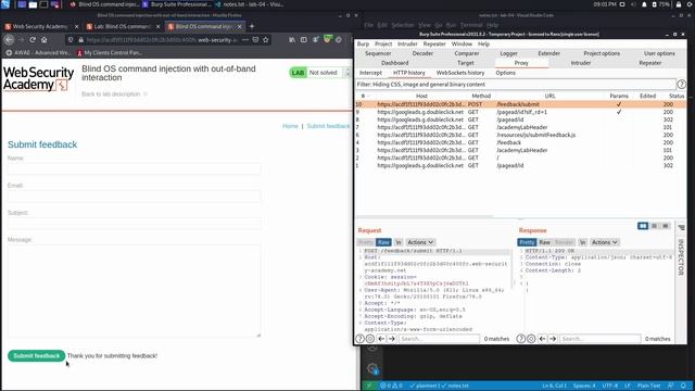 6. Lab 4 - Blind OS command injection with out-of-band interaction