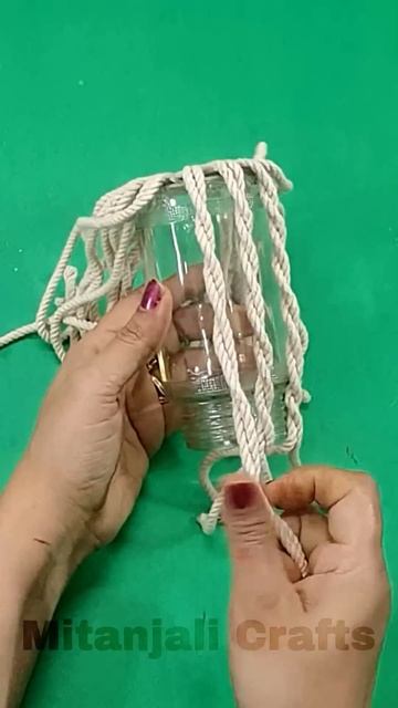 Empty Glass Bottle & Waste Material Reuse Ideas #Shorts