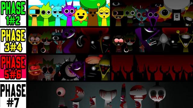 Incredibox Sprunki Mix Phase 1 VS Phase 2 VS Phase 3 VS Phase 4 VS Phase 5 VS Phase 6 VS Phase 7